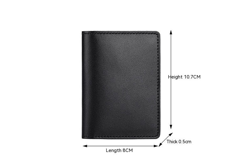 Web Based Ultra-thin Cowhide Card Holder Men And Women