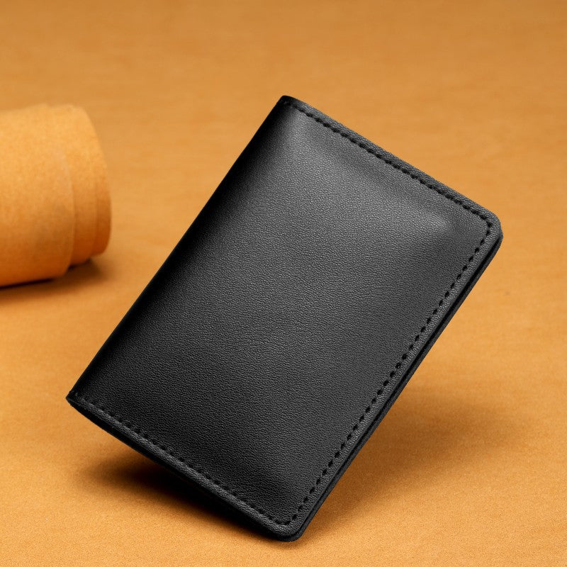 Web Based Ultra-thin Cowhide Card Holder Men And Women