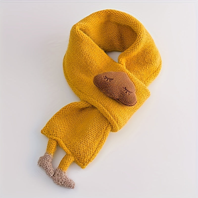 Web Based Children's Scarf, Girls Warm Knitted Scarf, Cute Cloud Neck Scarf For Autumn And Winter Kids Scarf Soft Warm Knit Neck Warmer Winter Classic Scarf For Boys Girls