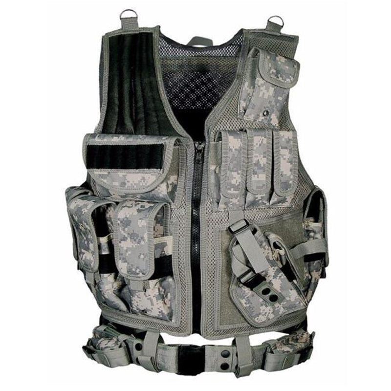 Web Based Tactical Vest Military Combat Army Armor Vests Molle Airsoft Plate Carrier Swat Vest Outdoor Hunting Fishing CS Training Vest
