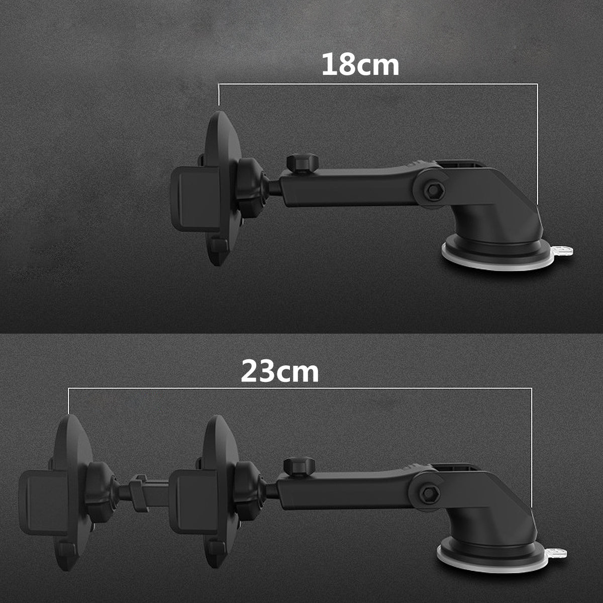 Web Based Car Phone Holder Long Rod Telescopic Car Dashboard Suction Cup Type