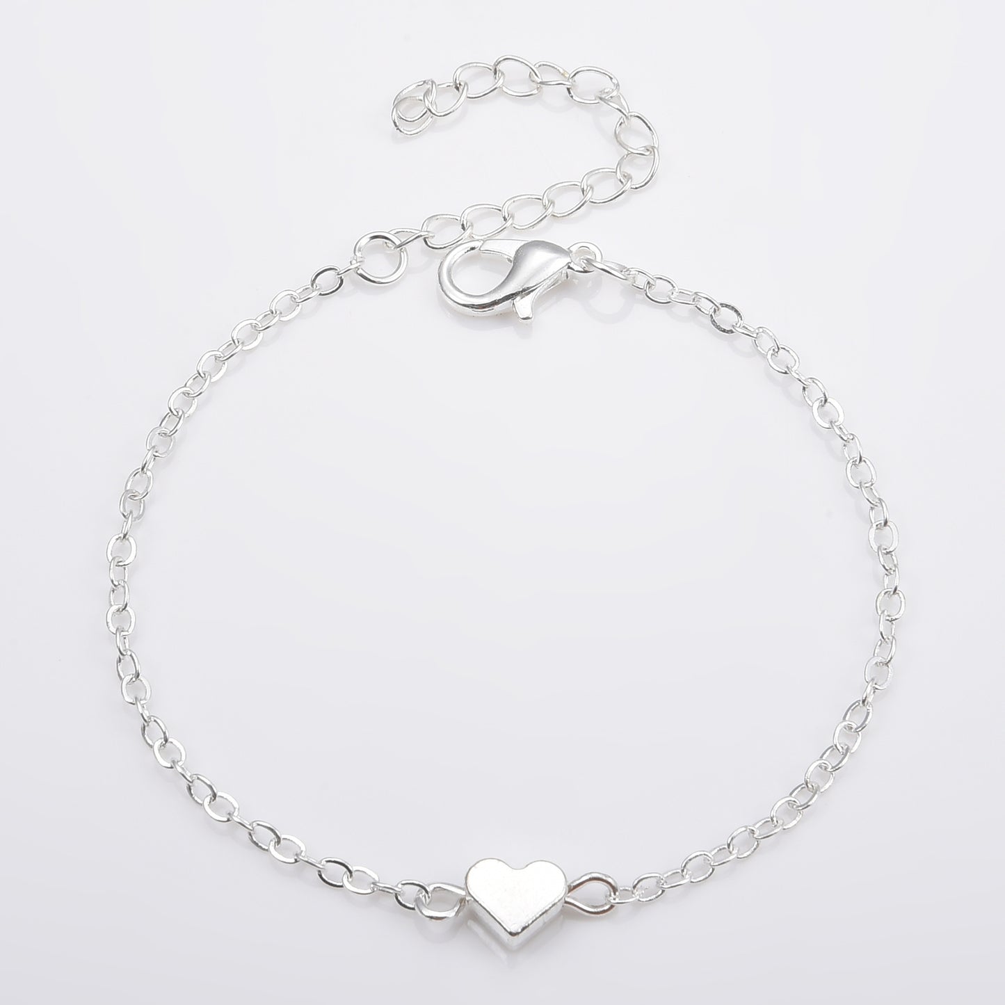 Web Based Fashion Simple Alloy Heart Bracelet