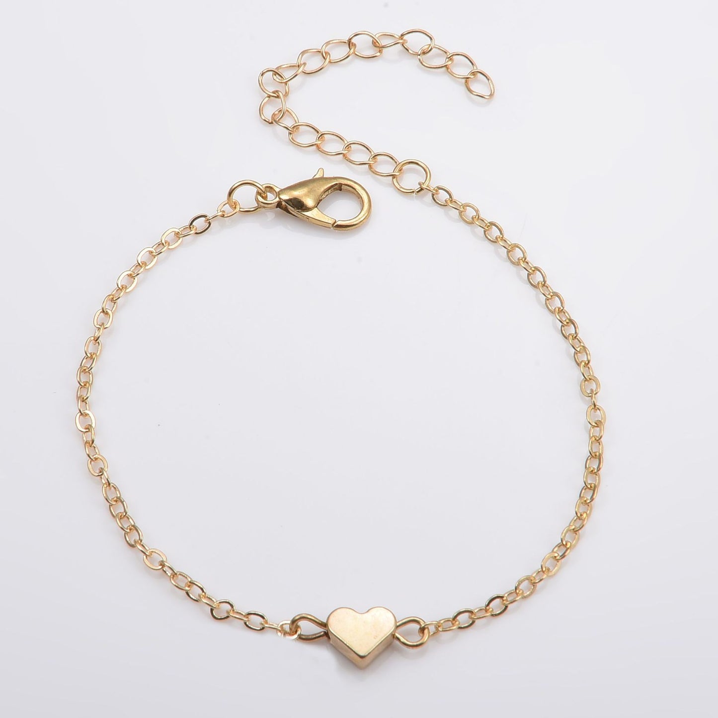 Web Based Fashion Simple Alloy Heart Bracelet
