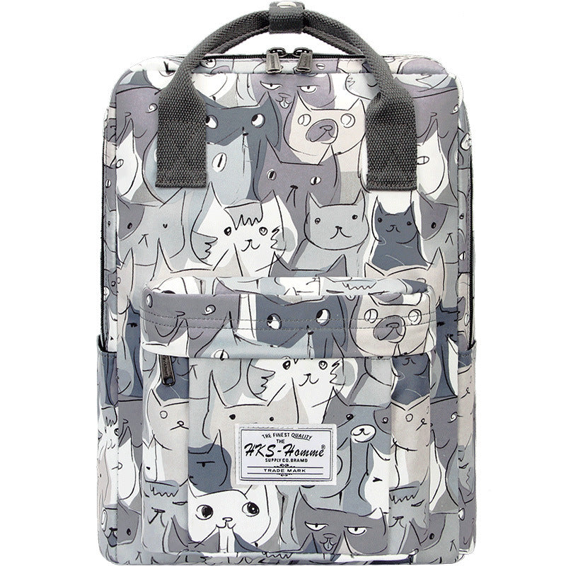 Web Based Printed Hand-carrying Female College High School Student Computer Large Capacity Travel Bag