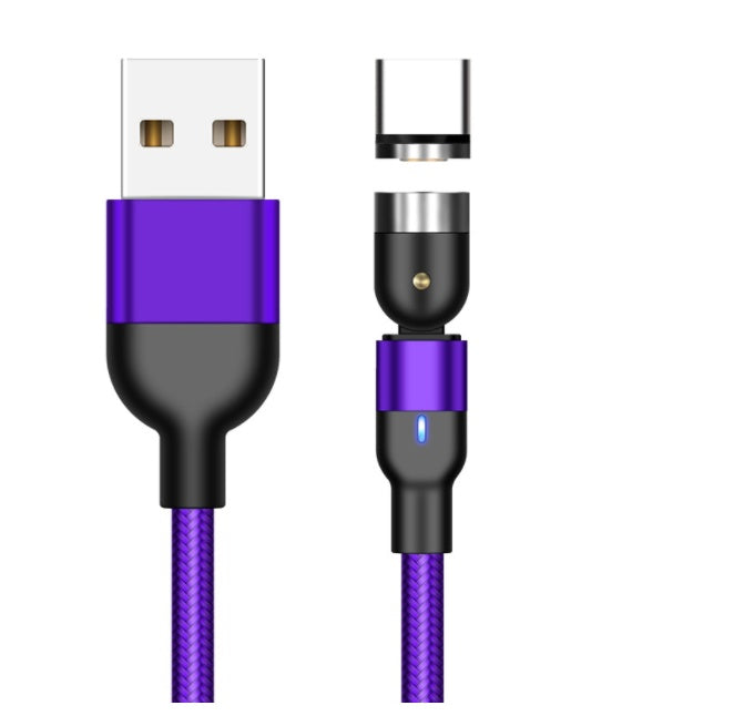 Web Based Essager Rotate Magnetic Cable 360 Degree USB Type C Charging Cable Fast Charging Magnet Charger 540 Rotate Micro Magnetic Cable