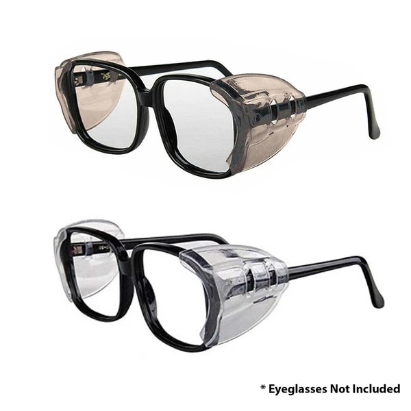 Webbased 2 Pairs Side  For Eye Glasses Slip On Safety Glasses Shield Universal US