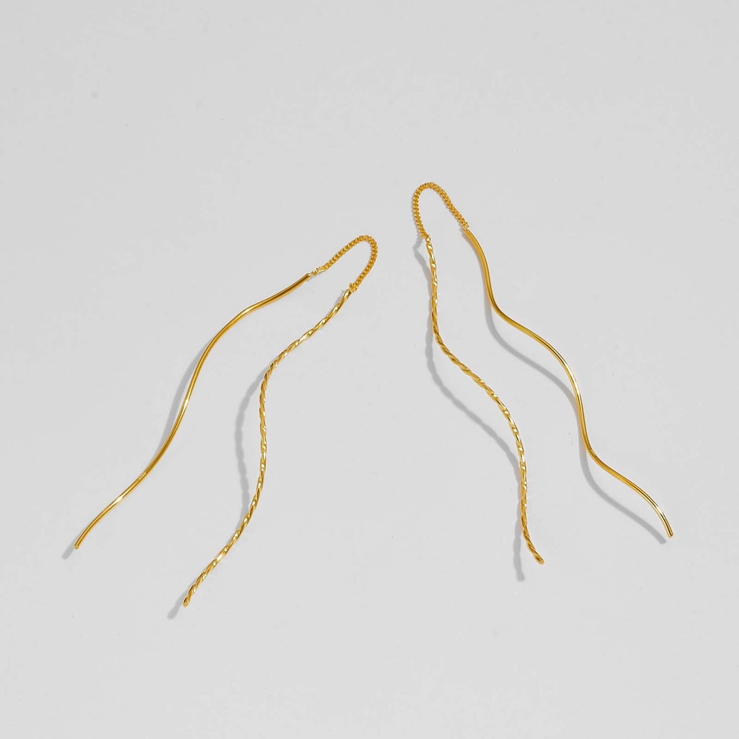 Web Based Women's Fashion Simple Style Long Tassel Earrings