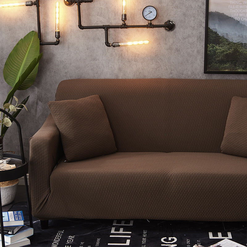 Web Based Pure color stretch waterproof sofa cover