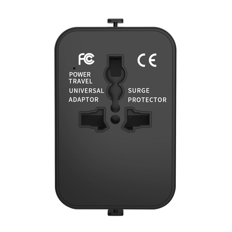 Web Based Travel Adapter Worldwide All In One International Power Adapter Universal Adapter Plug With 2.1A Dual USB Charging Ports For Asia Europe UK AUS And USA