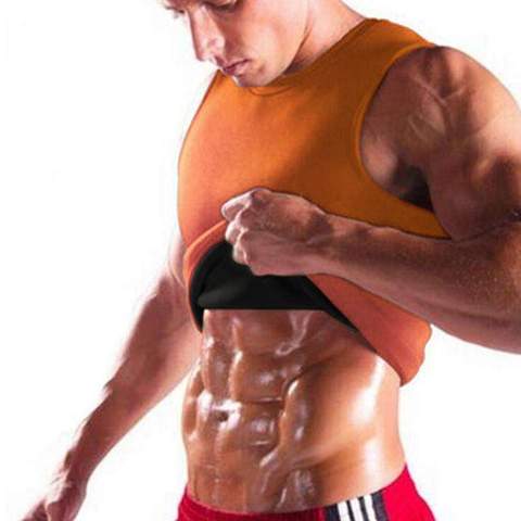 WEB BASED MEN'S BODY SHAPING NEOPRENE SAUNA VEST With LOGO