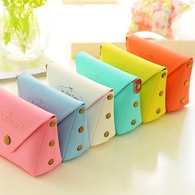 Web Based Cute Candy Color Key Case Macaron Coin Purse