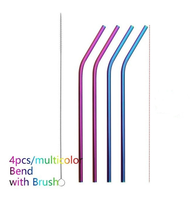 Web Based Colourful Reusable Stainless Steel Straws