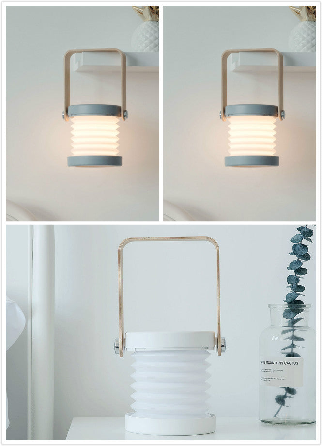 Web Based Foldable Touch Dimmable Reading LED Night Light Portable Lantern Lamp USB Rechargeable For Home Decor