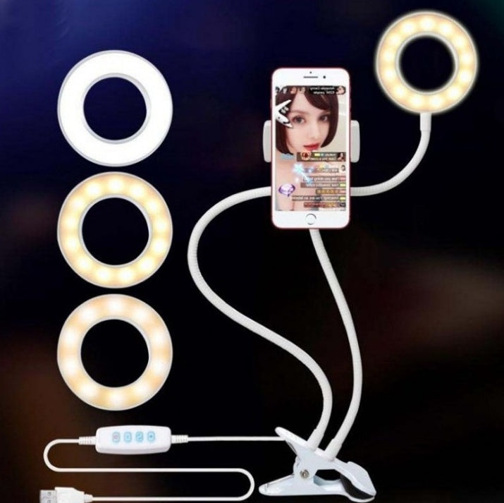 Web Based LED Selfie Ring Light for Live Adjustable Makeup Light-8cm Stand