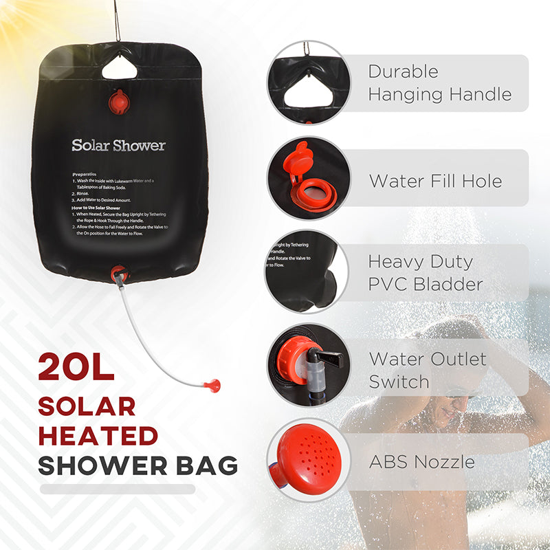 Web Based Two Room Pop Up Shower Tent with Shower Bag, Floor and Carry Bag, Blue