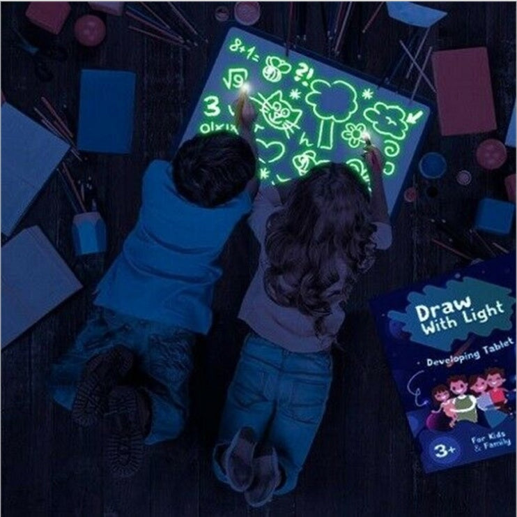 Web Based Educational Toy Drawing Pad 3D Magic 8 Light Effects Puzzle Board Sketchpad