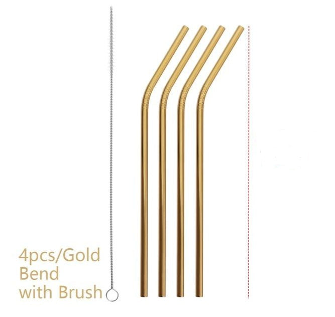 Web Based Colourful Reusable Stainless Steel Straws