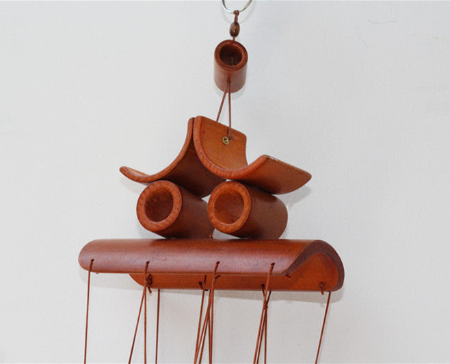 Web Based Garden Handmade Bamboo Wind Chimes, Furniture Decoration Crafts