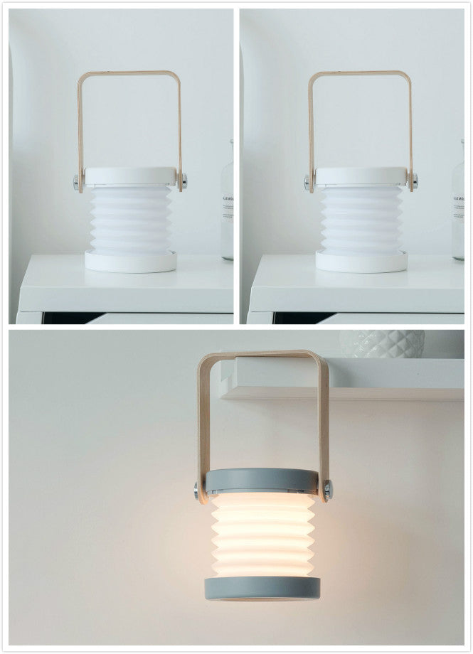Web Based Foldable Touch Dimmable Reading LED Night Light Portable Lantern Lamp USB Rechargeable For Home Decor
