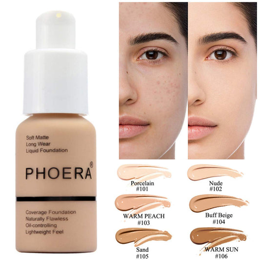 Web Based Explosive Press Type Oil Control Natural Color Matte Concealer Foundation Cream
