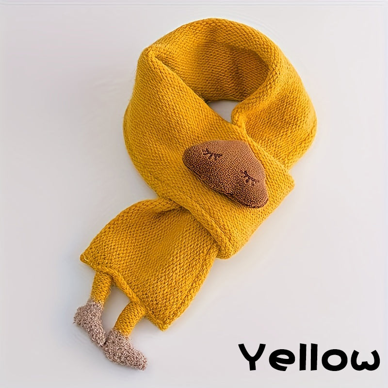 Web Based Children's Scarf, Girls Warm Knitted Scarf, Cute Cloud Neck Scarf For Autumn And Winter Kids Scarf Soft Warm Knit Neck Warmer Winter Classic Scarf For Boys Girls