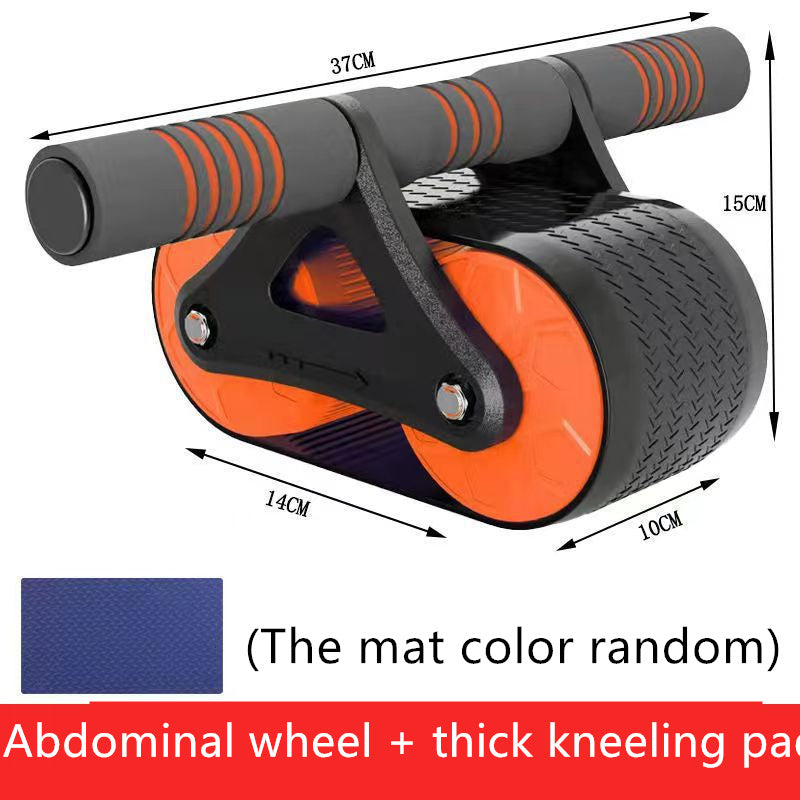 Webbased Double Wheel Abdominal Exerciser Women Men Automatic Rebound Ab Wheel Roller Waist Trainer Gym Sports Home Exercise Devices