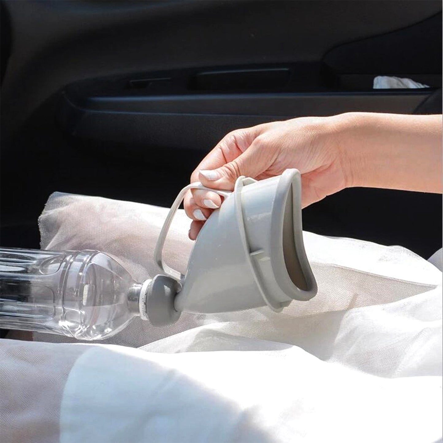 Web Based Unisex Potty Pee Funnel Emergency Urinal Device Portable Male Female Toilet For Car Camping Travel Outdoor