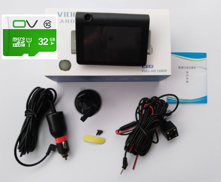 Web Based 1080P High-definition Three-record Driving Recorder