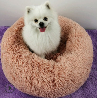 Web Based Dog Beds For Small Dogs Round Plush Cat Litter Kennel Pet Nest Mat Puppy Beds
