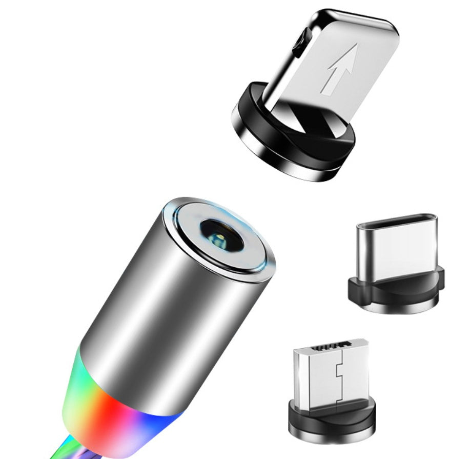 Web Based Compatible with Apple, Flowing Ligh Magnetic Streamer Data Line Cable for Iphone Android Typec