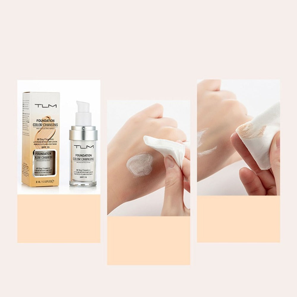 Web Based Temperature Liquid Foundation Concealer Portable Natural Color  Makeup Foundation BB Concealer