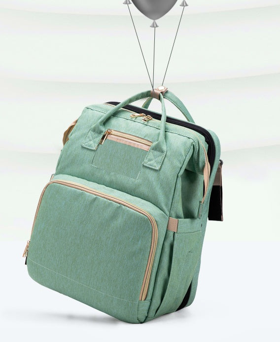 Web Based USB Charging Version Mommy Bed Backpack Folding Large Capacity Multi-function