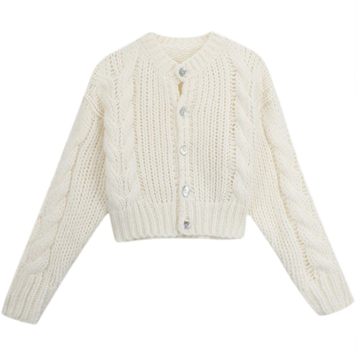 Web Based Knitted Sweater Women's Mohair Wool Loose Cardigan Jacket, Knit Top, Handmade Clothing, Gift For Women, Hand-knit Outfit