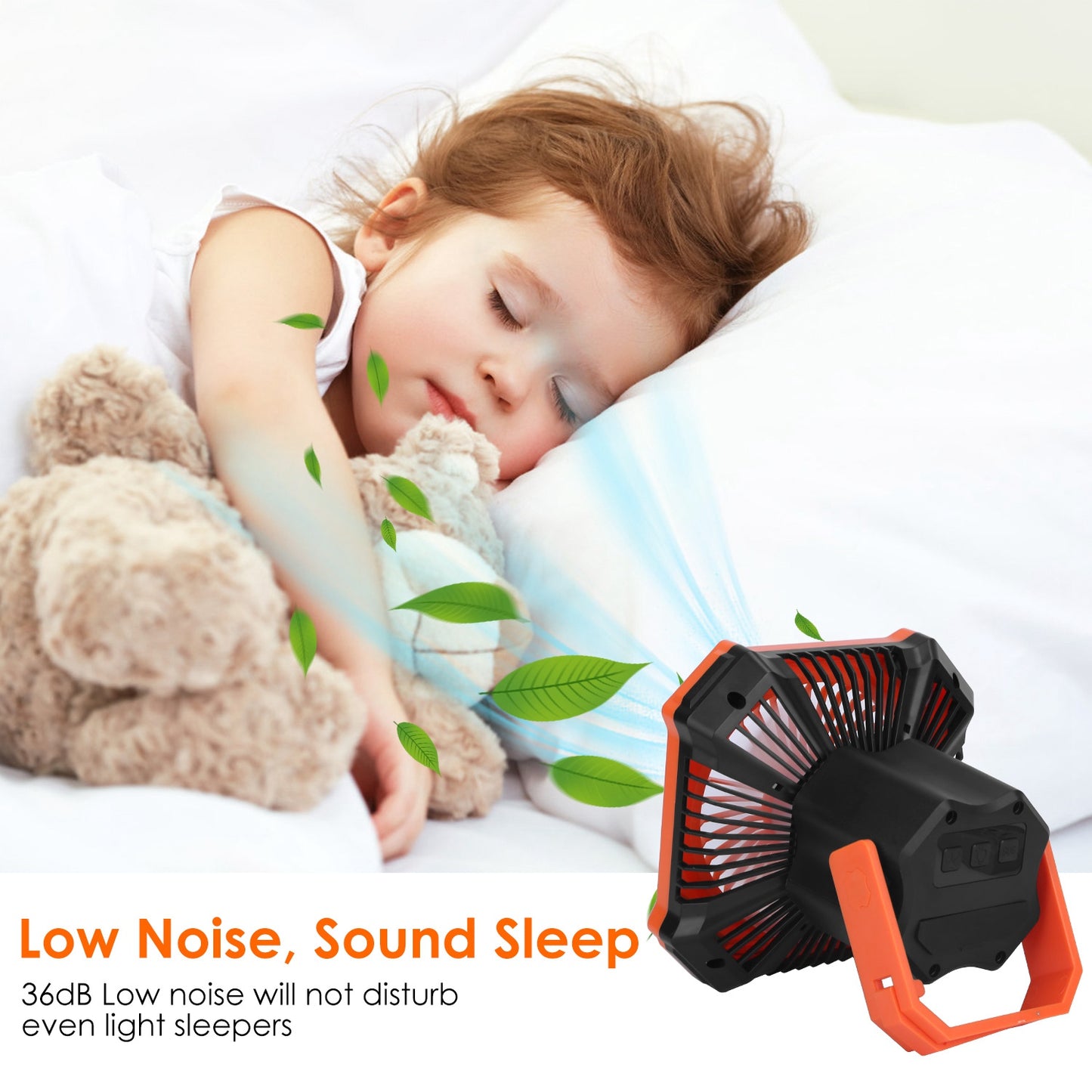 W eb Based Portable Camping Lantern Fan Battery Powered Hanging Fan USB Rechargeable Tent Fan With 4 Light Modes 3 Wind Modes Emergency Power Bank Remote Control Hanging Hook