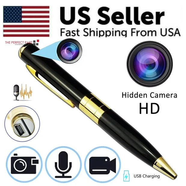 Web Based Pen Camera Cam Mini Hidden Pocket Audio Video Recorder DVR Security 1080P HD USA