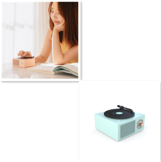 Web Based Wireless mini portable retro phonograph Bluetooth-compatible speaker