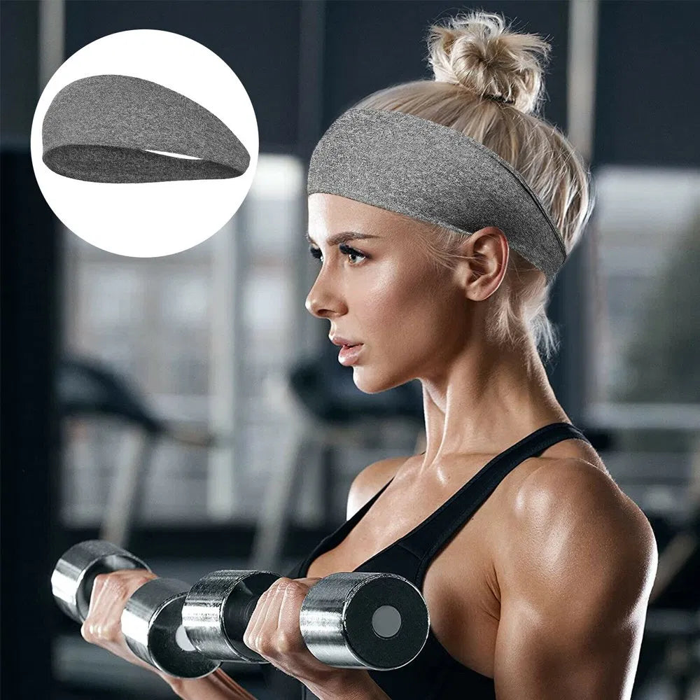 Web Based 3x Mens Women Sweat Sweatband Headband Stretch Sports Head Band Yoga Gym Running