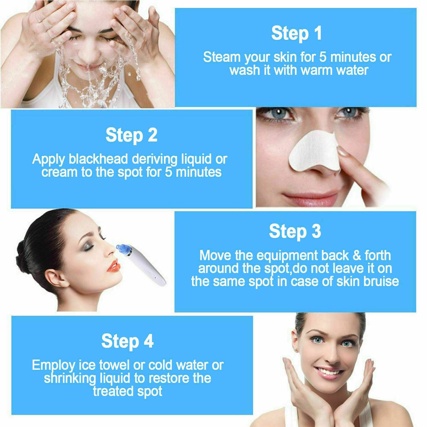 Web Based Blackhead Vacuum Pore Cleaner Acne Pimple Remover Strong Suction Tool Electric Blackhead Remover Pore Vacuum Suction Diamond Dermabrasion Face Cleaner