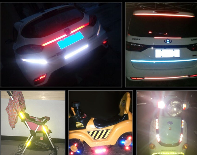 Web Based Car and motorcycle bicycle reflective stickers mountain bike luminous stickers dead fly bicycle wheel body sticker