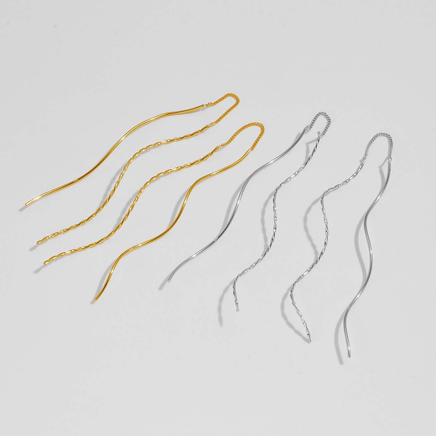 Web Based Women's Fashion Simple Style Long Tassel Earrings