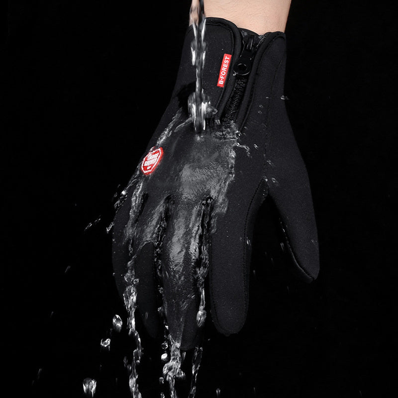 Webased Winter Gloves Touch Screen Riding Motorcycle Sliding Waterproof Sports Gloves With Fleece