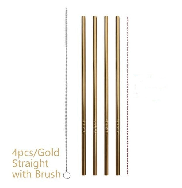 Web Based Colourful Reusable Stainless Steel Straws