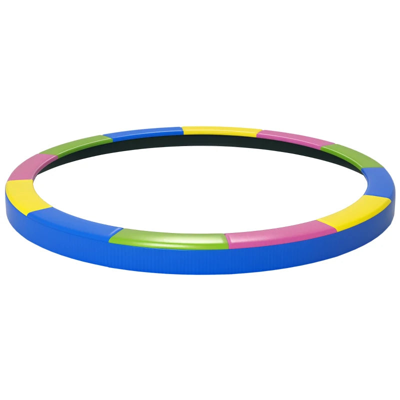 Web Based 14FT Trampoline Spring Cover, Safety Trampoline Pad Replacement, Waterproof And Tear Resistant, All Weather Trampoline Accessories, Multi Color