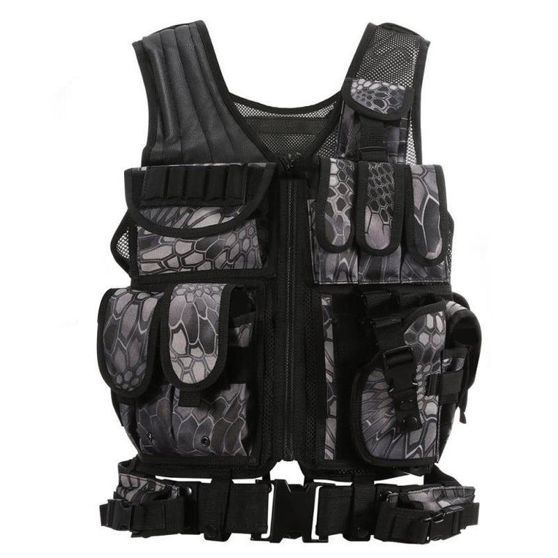 Web Based Tactical Vest Military Combat Army Armor Vests Molle Airsoft Plate Carrier Swat Vest Outdoor Hunting Fishing CS Training Vest