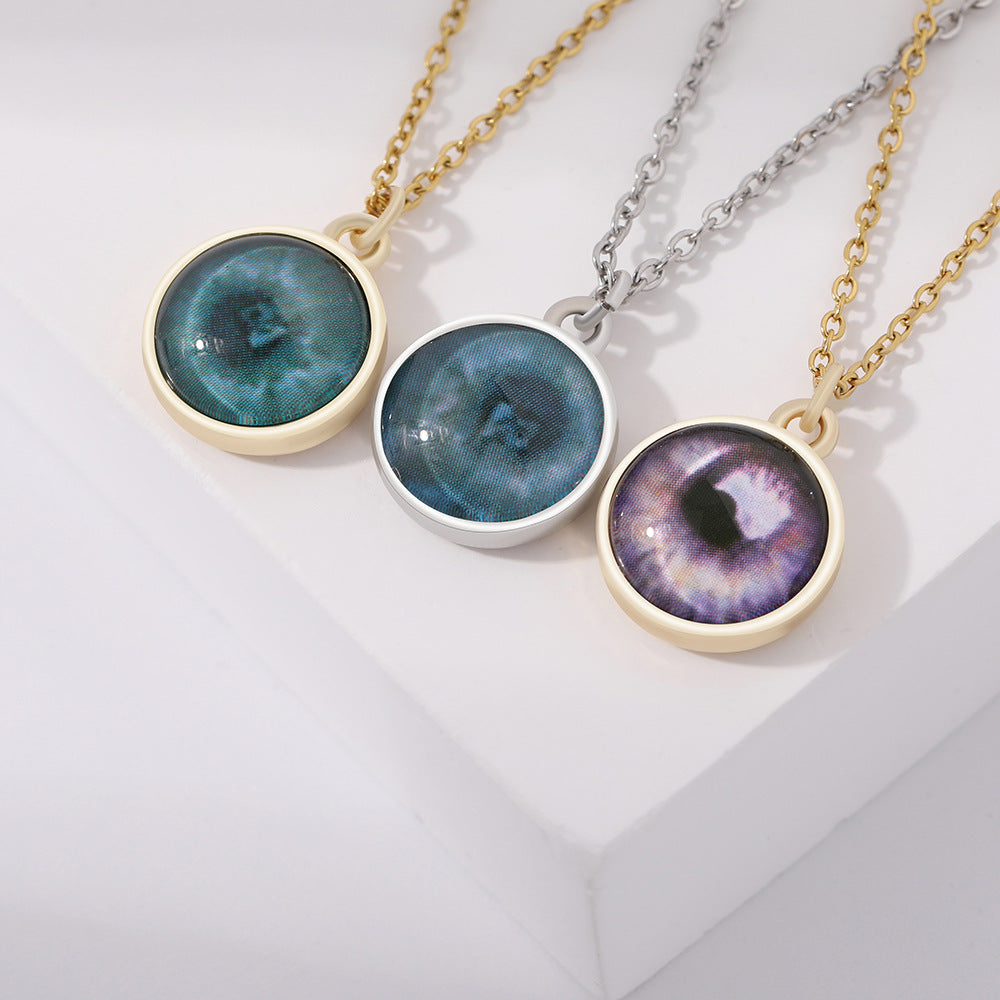 Web Based Custom Iris Necklace Add Eye Photo As A Unique Gift For Loved Ones