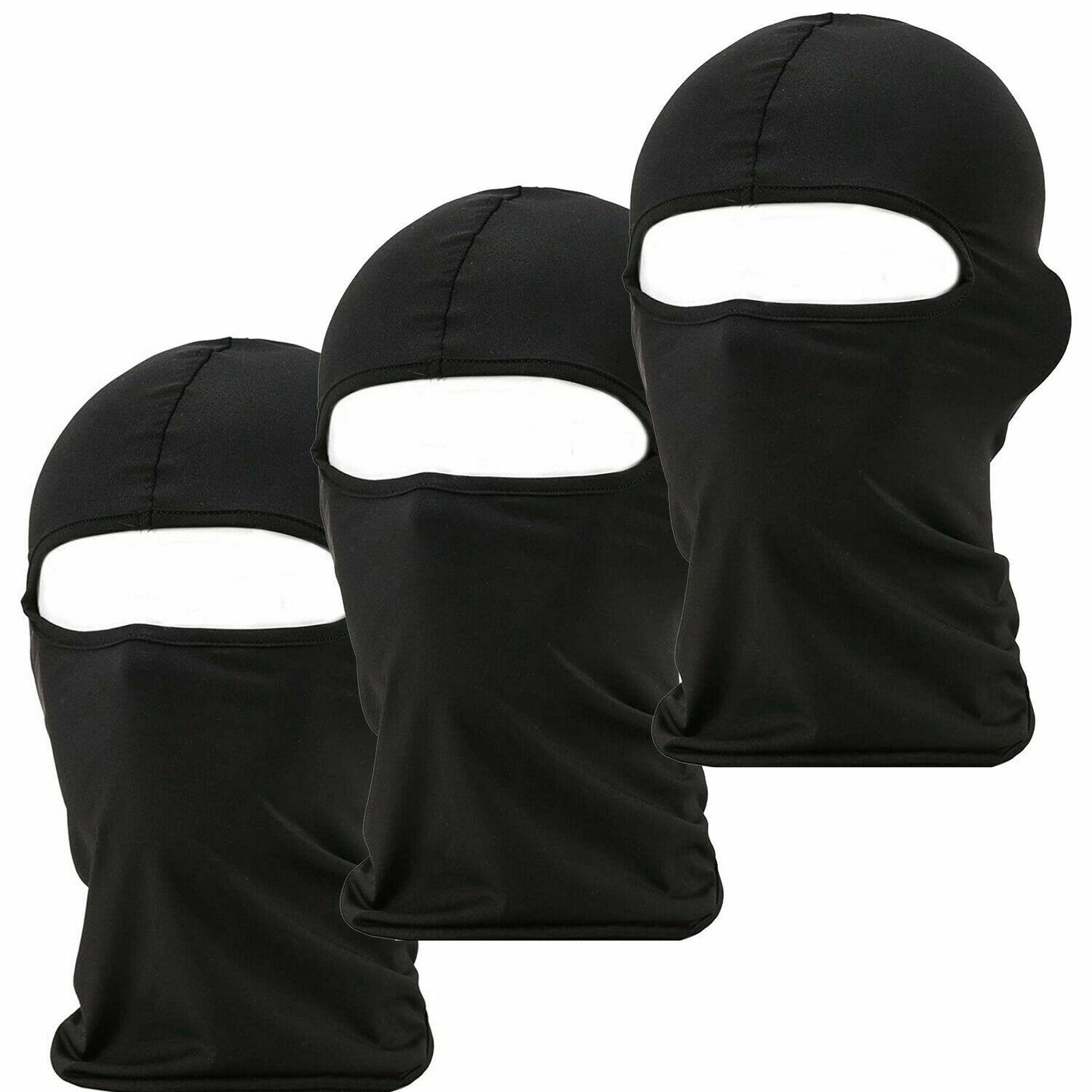 Web Based 3 Pack Tactical Balaclava Thin Full Face Mask Lightweight Motorcycle Warmer Ski