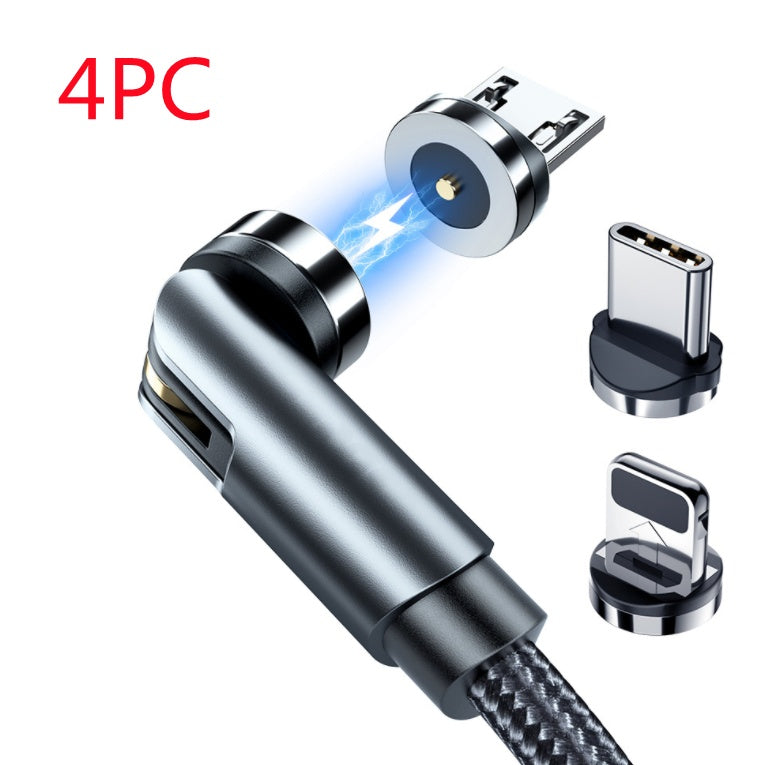Web Based Essager Rotate Magnetic Cable 360 Degree USB Type C Charging Cable Fast Charging Magnet Charger 540 Rotate Micro Magnetic Cable