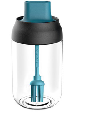 Web Based Kitchen Spice Glass Seasoning Jar with Spoon and Lid 250M