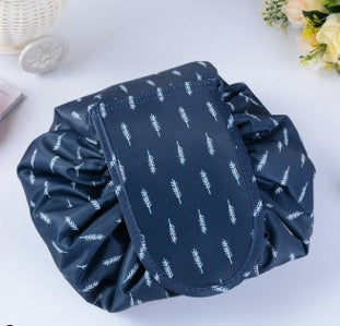 Web Based  Animal Printing Large Capacity Drawstring Lazy Cosmetic Storage Bag