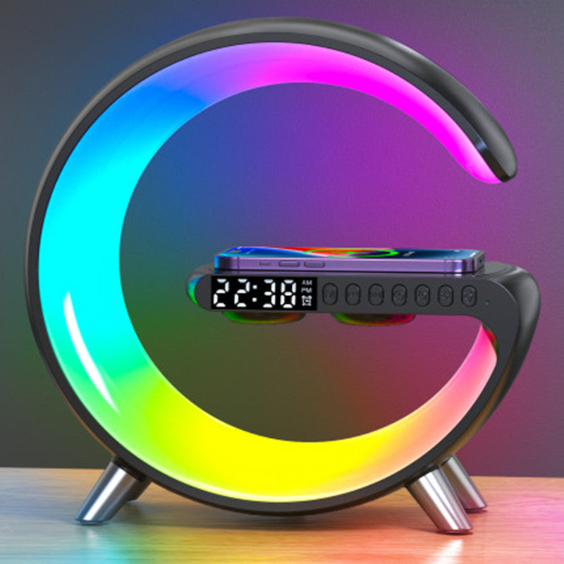 Web Based New Intelligent G Shaped LED Lamp Bluetooth Speake Wireless Charger Atmosphere Lamp App Control For Bedroom Home Decor